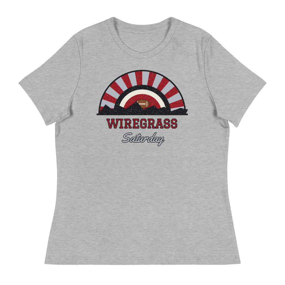 Women's Wiregrass Saturday Tee in athletic heather, front