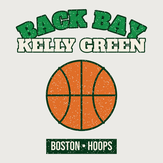 Back Bay Kelly Green Hoops Hoodie graphic