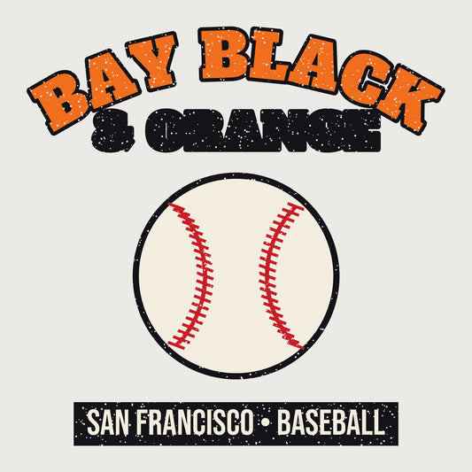 Bay Black & Orange Baseball Mug graphic