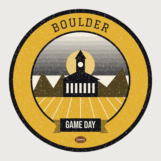 Women's Black & Gold Flatirons Game Day Tee graphic