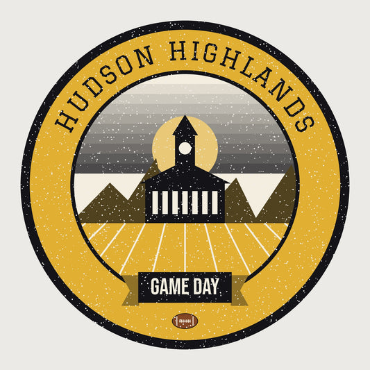 Women's Black & Gold Hudson Highlands Game Day Tee graphic