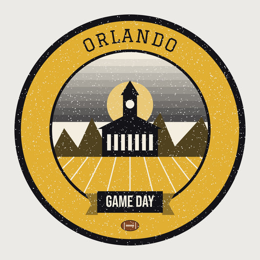 Black & Gold Space Coast Game Day Tee graphic