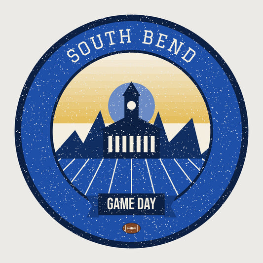 Women's Blue & Gold Basilica Game Day Tee graphic