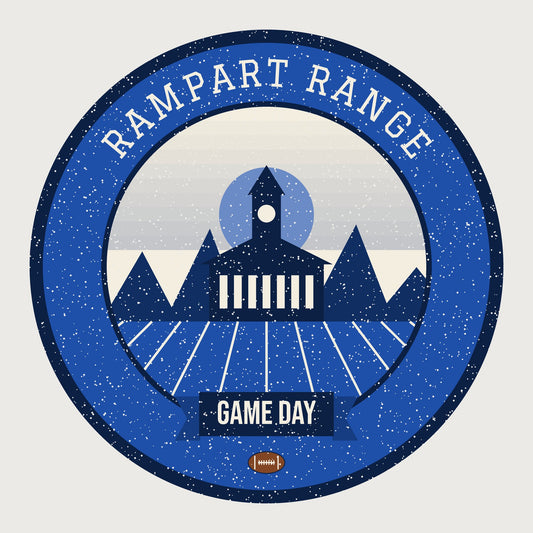 Women's Blue & Silver Contrail Game Day Tee graphic