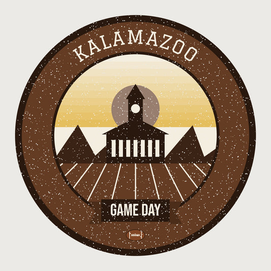 Brown & Gold Kalamazoo Game Day Tee graphic
