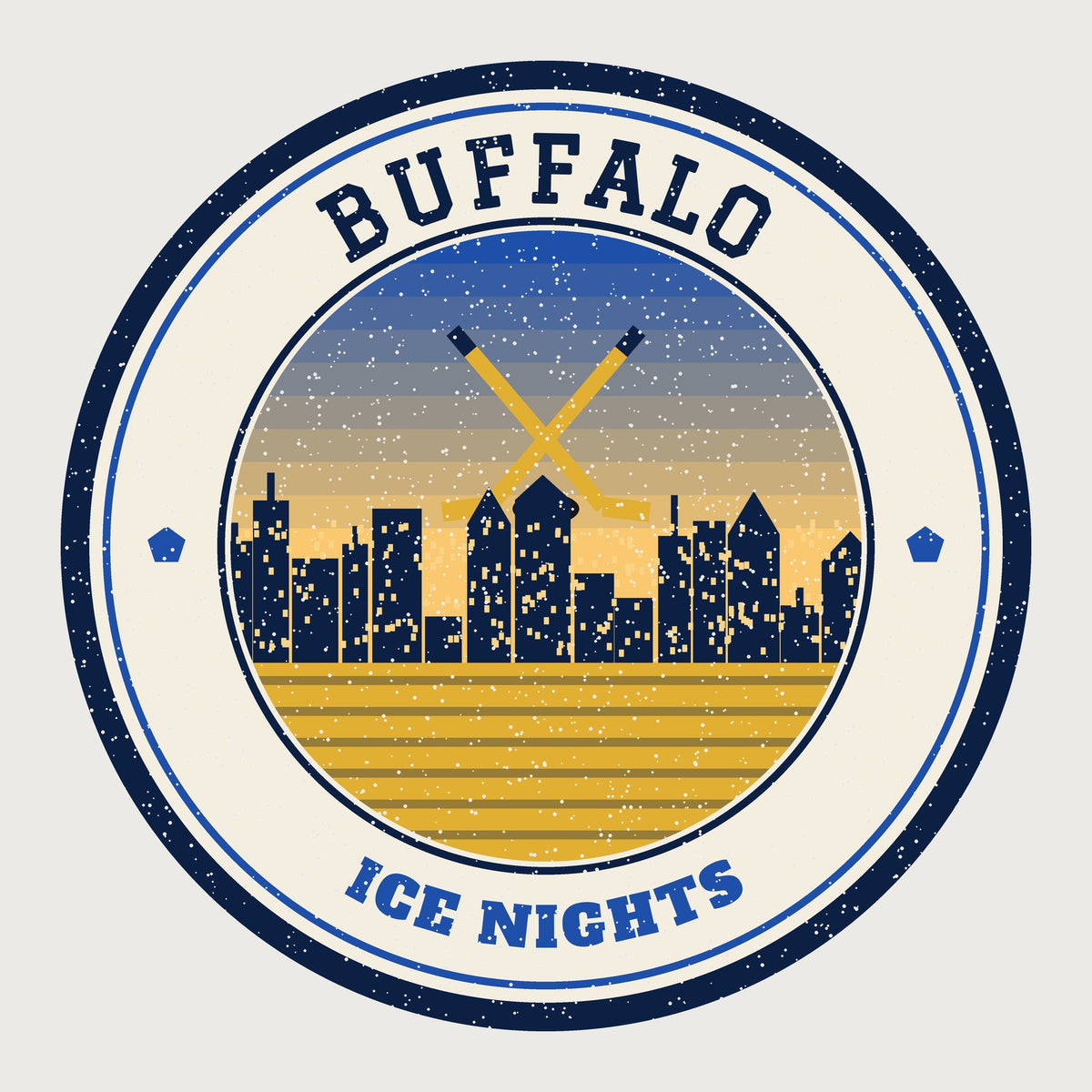 Buffalo Ice Nights Tee graphic