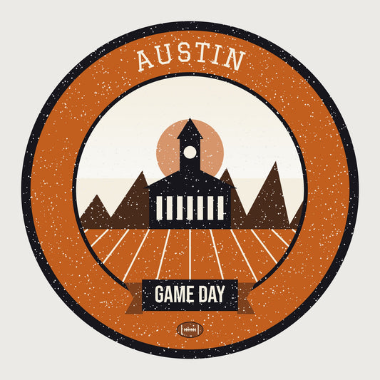 Burnt Orange Hill Country Game Day Hoodie graphic