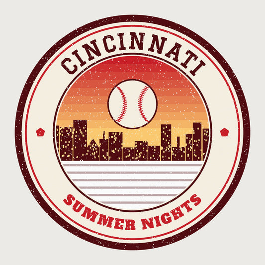 Cincinnati Summer Nights Ballpark Tee graphic