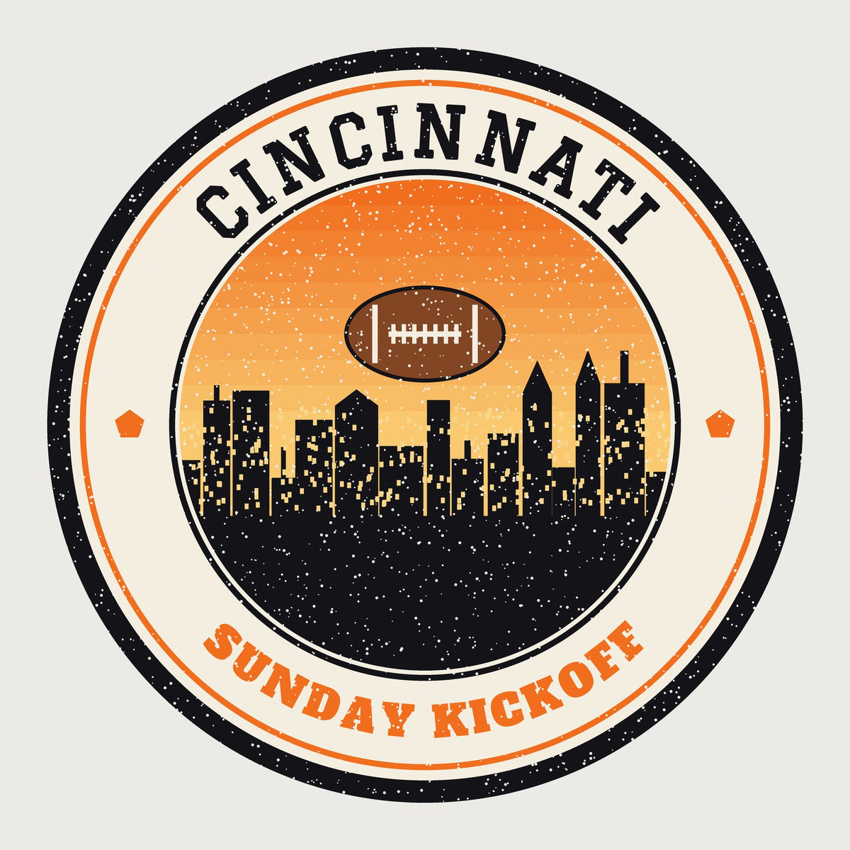 Cincinnati Sunday Kickoff design graphic
