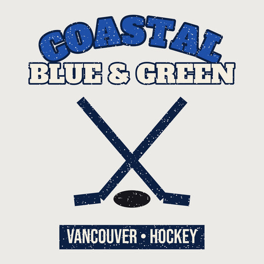 Women's Coastal Blue & Green Hockey Tee graphic