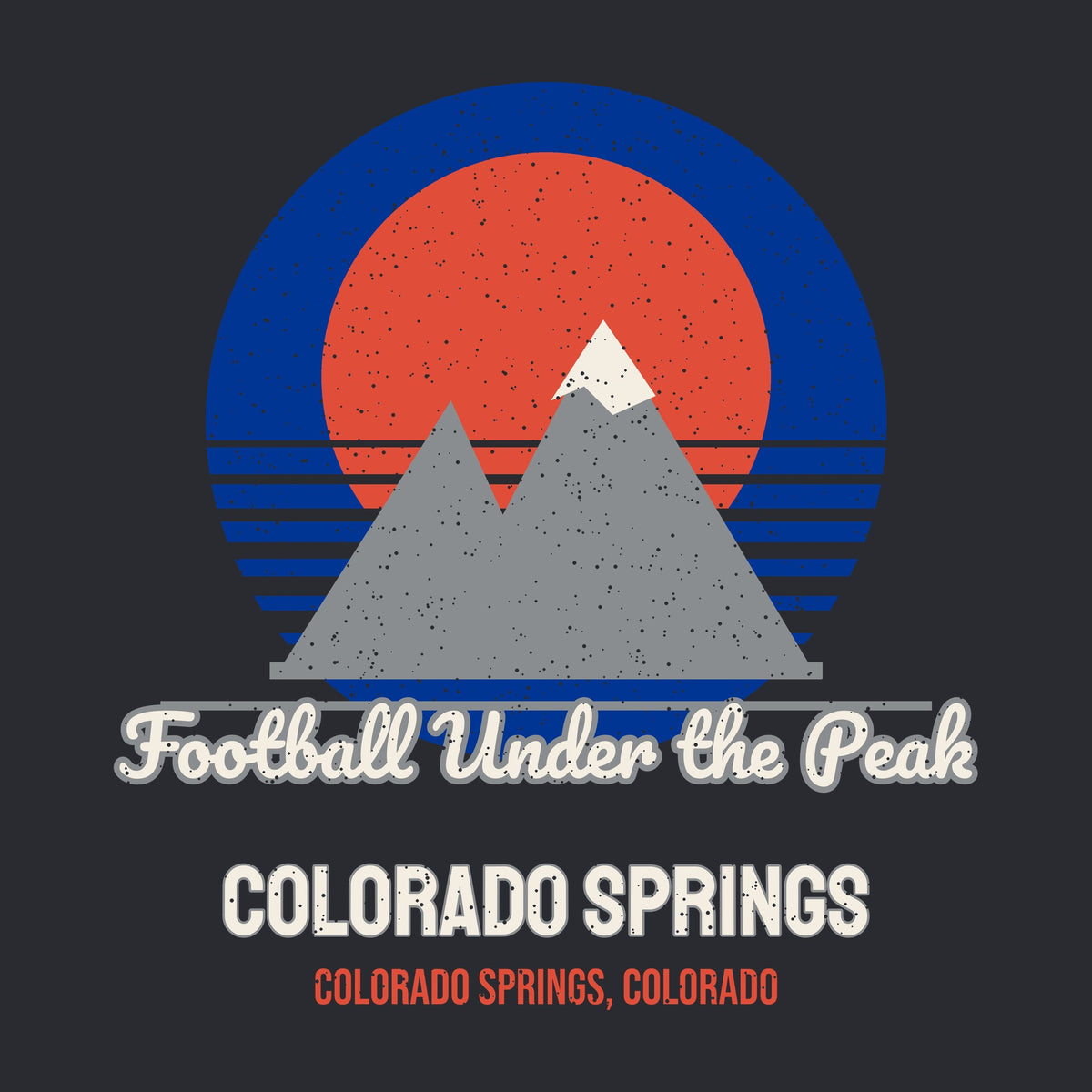 Colorado Springs Football Under the Peak graphic