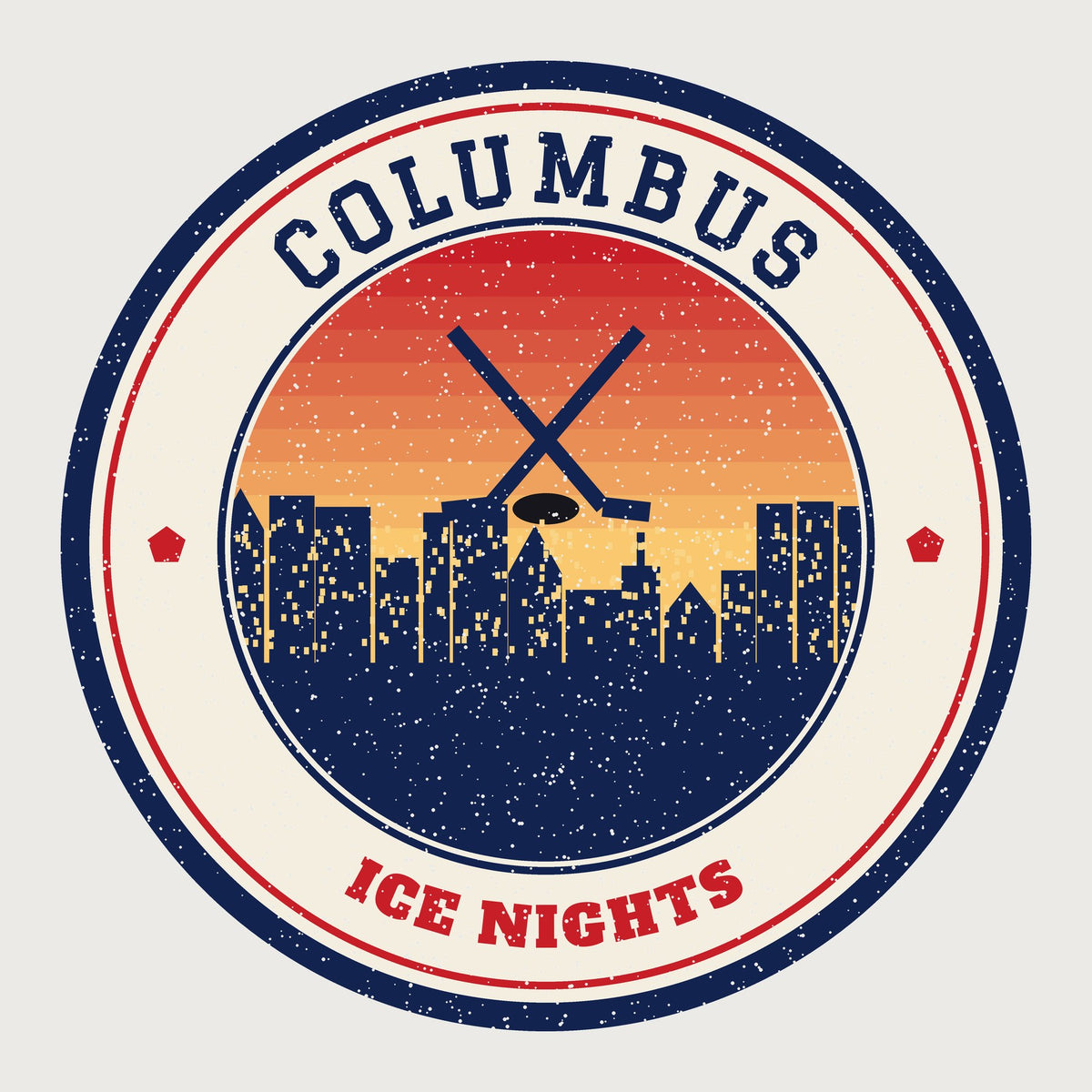 Columbus Ice Nights Tee graphic