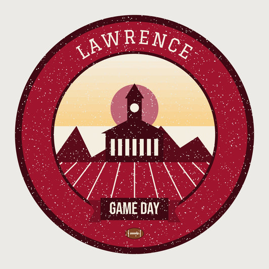 Crimson & Blue Hilltop Game Day Tee graphic