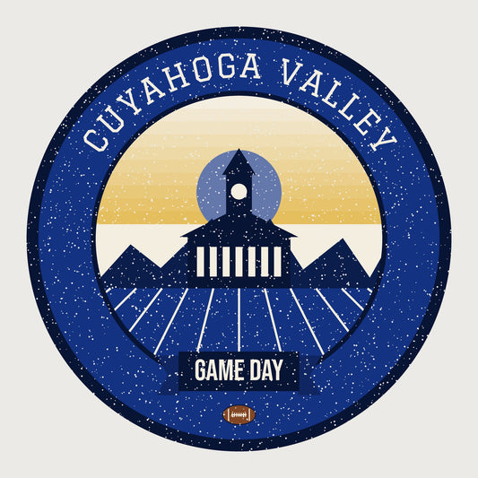 Deep Blue & Gold Valley Falls Game Day Tee graphic