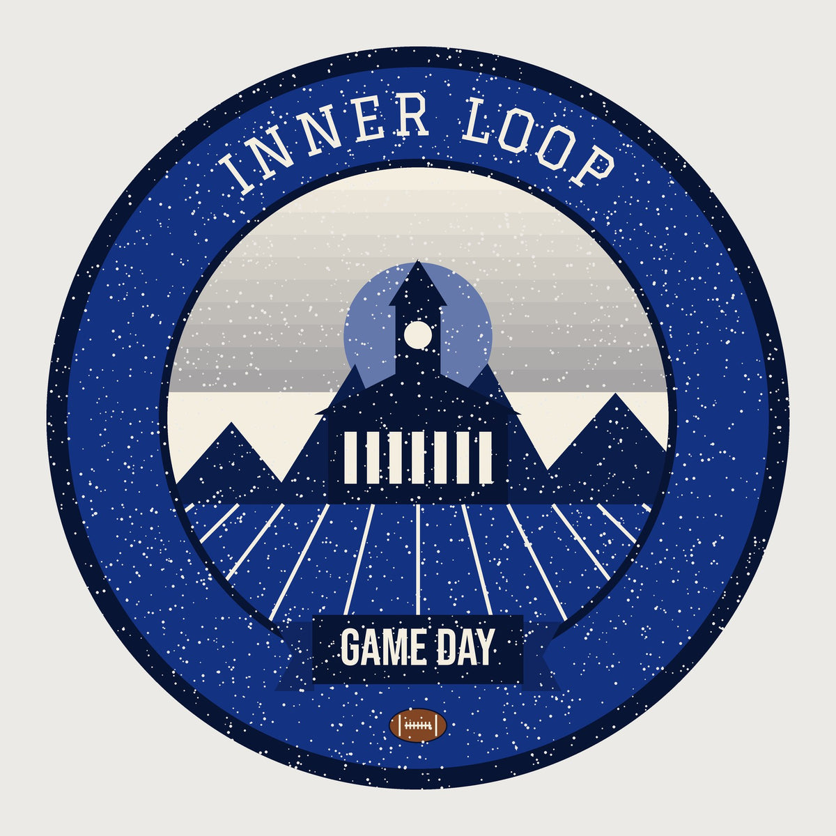 Deep Blue Inner Loop Game Day Tee graphic