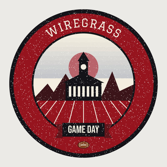 Deep Red Wiregrass Game Day Hoodie graphic