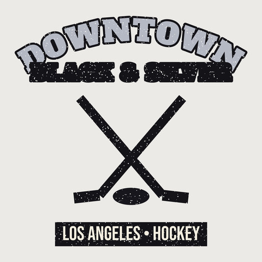 Downtown Black & Silver Hockey Mug graphic