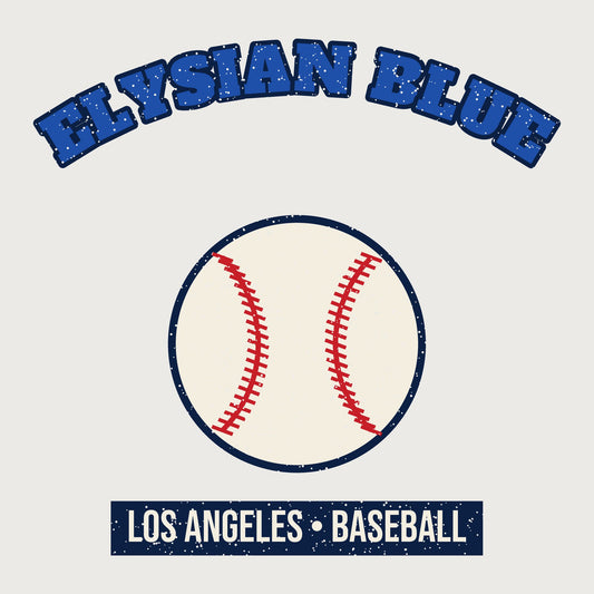 Elysian Blue Baseball Hoodie graphic