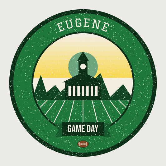 Evergreen & Yellow Game Day Mug graphic