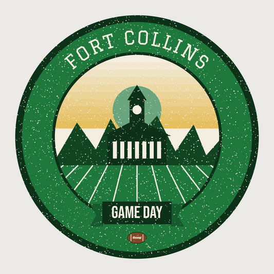 Green & Gold Foothills Game Day Mug graphic