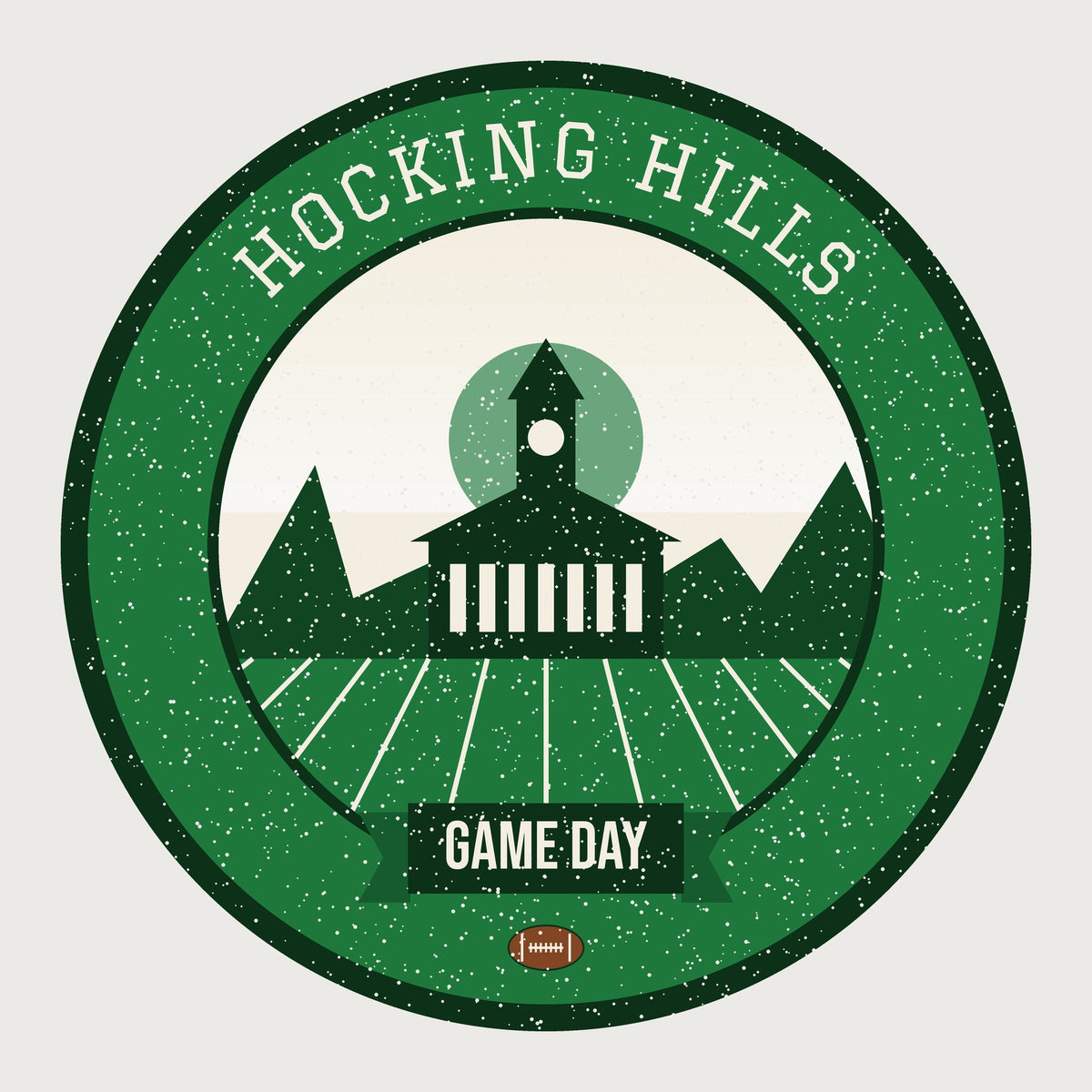 Green & White Hocking Hills Game Day Mug graphic