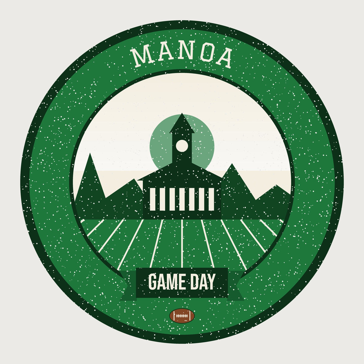 Green & White Ridge Surf Game Day Mug graphic