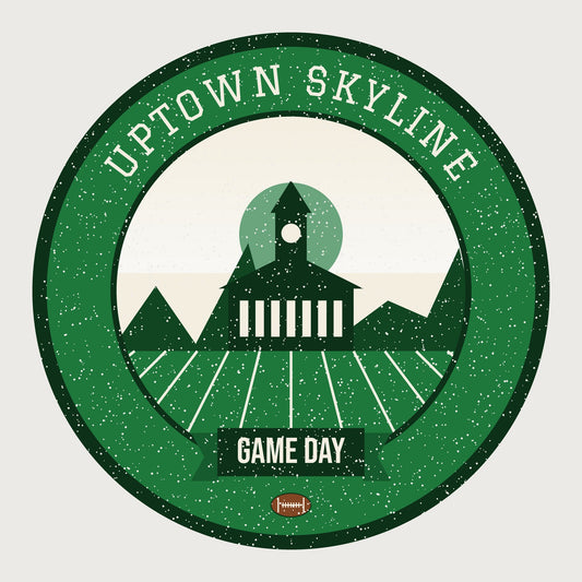 Green & White Uptown Game Day Mug graphic
