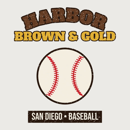 Harbor Brown & Gold Baseball Mug graphic