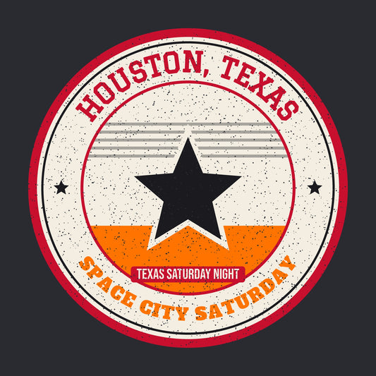 Houston Texas Space City Saturday graphic