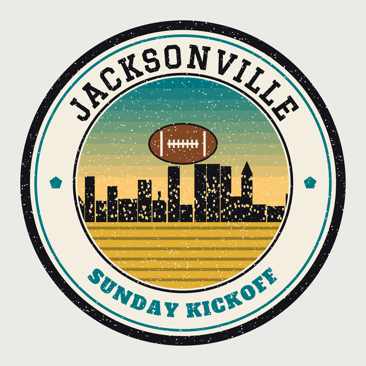 Jacksonville Sunday Kickoff design graphic