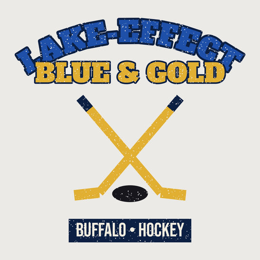 Lake-Effect Blue & Gold Hockey Mug graphic