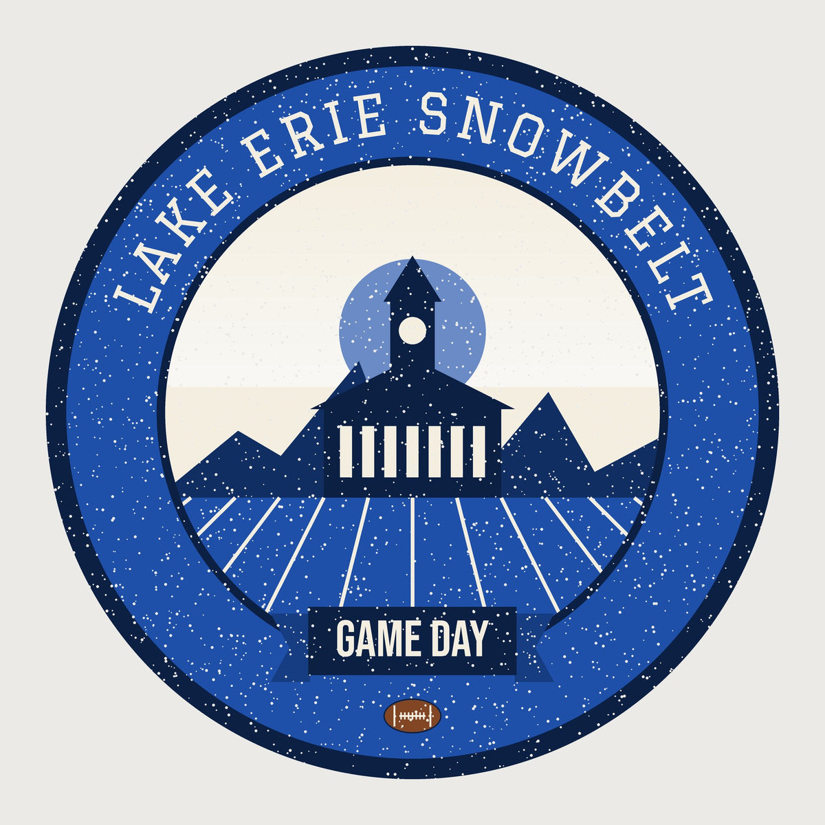 Lake-Effect Blue Game Day Tee graphic
