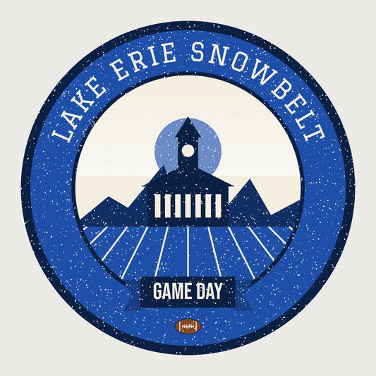Lake-Effect Blue Game Day Tee graphic