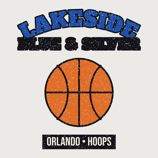 Lakeside Blue & Silver Hoops Mug graphic