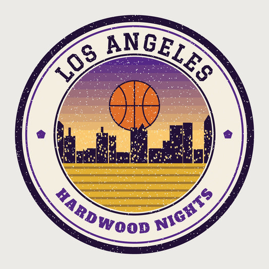 Los Angeles Hardwood Nights Hoodie graphic