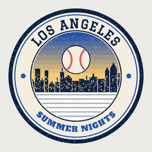 Los Angeles Summer Nights Ballpark Hoodie graphic