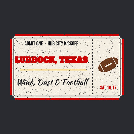 Lubbock Wind, Dust & Football graphic