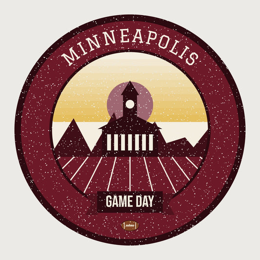 Maroon & Gold North Star Game Day Hoodie graphic