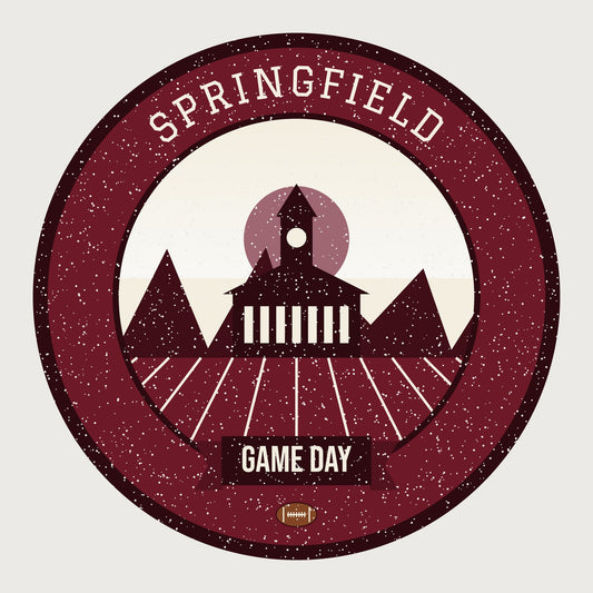 Women's Maroon Ozark Highway Game Day Tee graphic