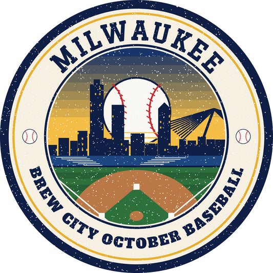 Milwaukee Brew City October Baseball graphic