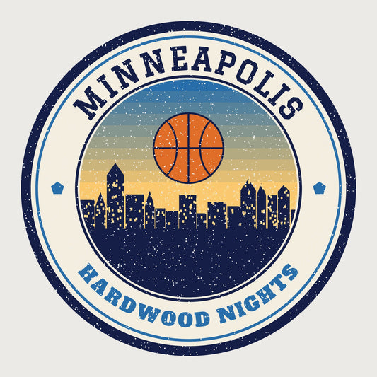 Minneapolis Hardwood Nights Hoodie graphic
