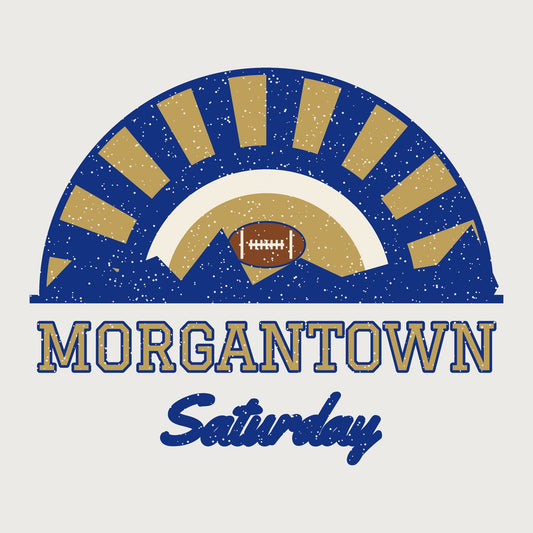 Morgantown Saturday Hoodie graphic