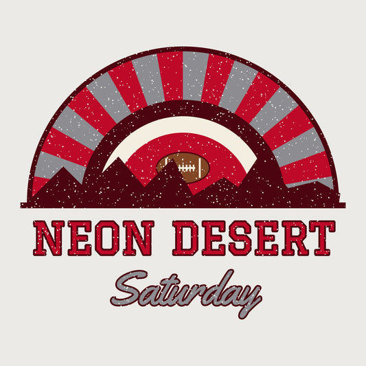Neon Desert Saturday Mug graphic