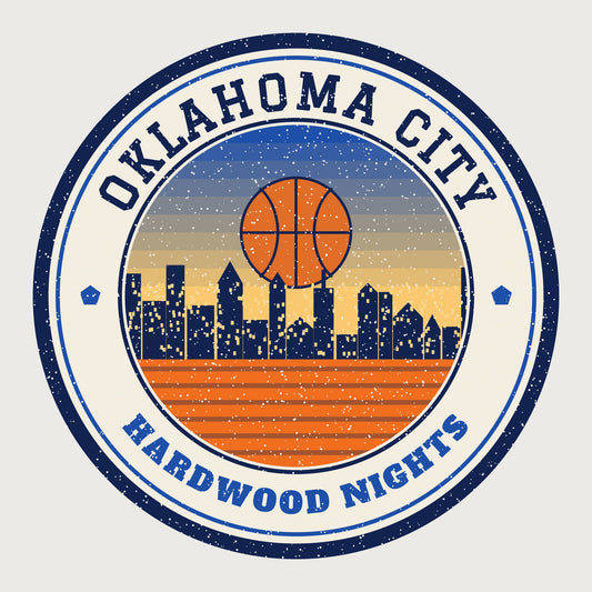 Women's Oklahoma City Hardwood Nights Tee graphic