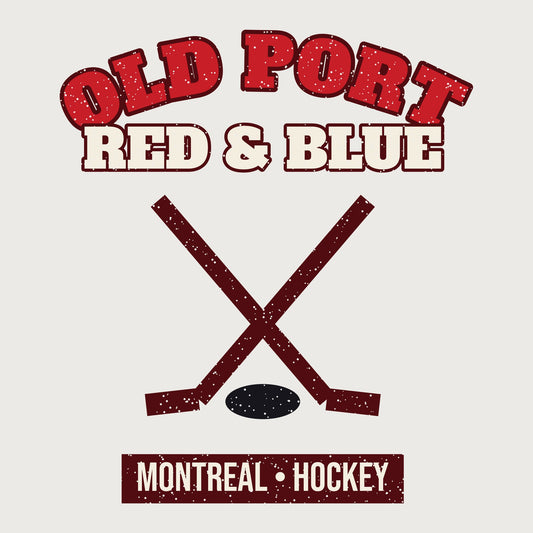 Old Port Red & Blue Hockey Mug graphic