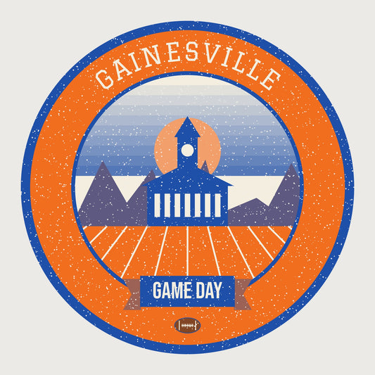 Women's Orange & Blue Marsh Game Day Tee graphic