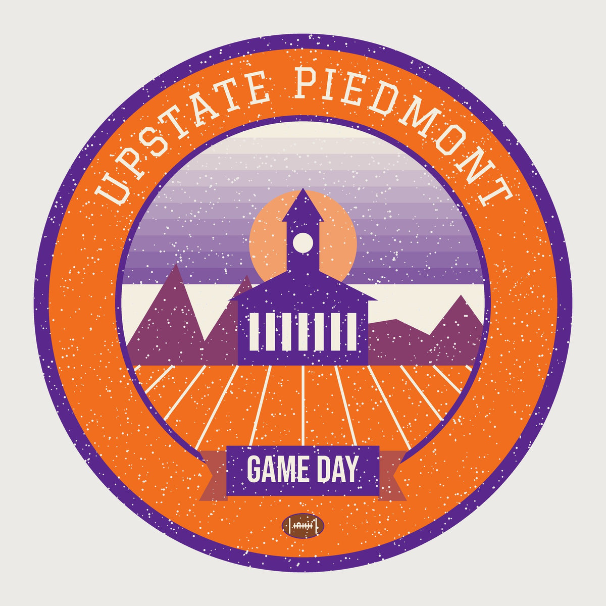 Orange & Purple Lakeside Game Day Hoodie graphic