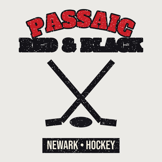 Passaic Red & Black Hockey Mug graphic