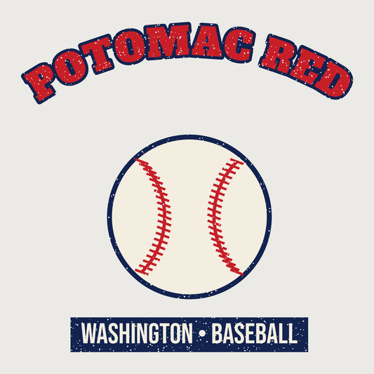Potomac Red Baseball Tee graphic