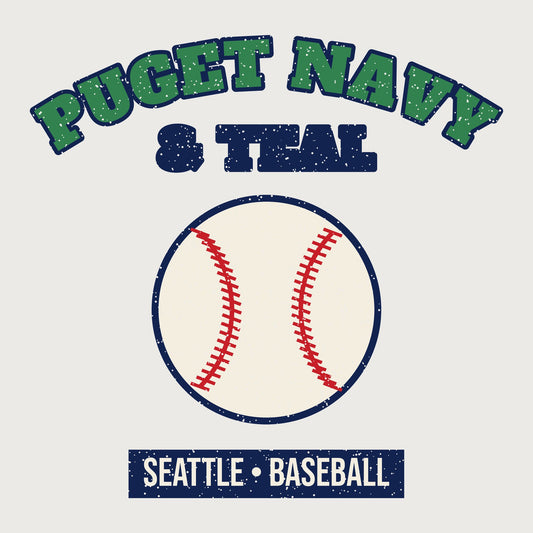 Puget Navy & Teal Baseball Mug graphic
